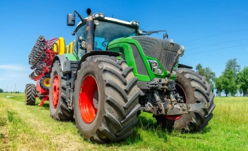 Sales of harvesters and four-wheel-drive tractors increased 